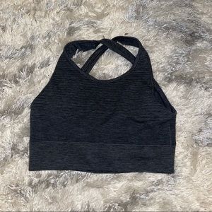 Alphalete Revival Vault Bra - Charcoal